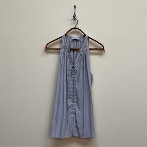 RAMY BROOK | lace-up sleeveless blouse